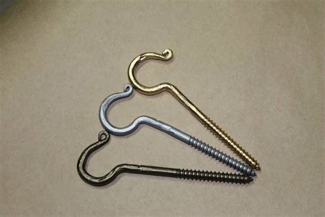 extra long screw in hooks.